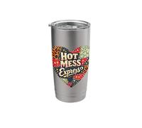 Patchwork Heart Chaotic Express Design Stainless Steel Insulated Tumbler