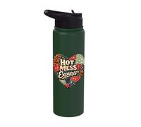 Patchwork Heart Chaotic Express Design Stainless Steel Insulated Water Bottle