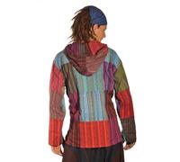 Patchwork Hooded Shirt Pullover Fisherman Shirt Casual Shirt Hippie Psy Kurta