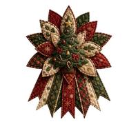 Patchwork Kits, Festive Quilted Christmas Door Hanging DIY Sewing Kit | Premium Fabric Patchwork Kit, DIY 3D Tree Decor for Beginners adds Festive Charm to Home, Porch or Fireplace A