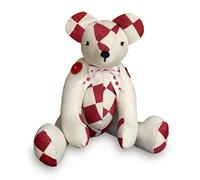 Patchwork Memory Bear Sewing Pattern Tutorial 35cm Harley Keepsake Teddy