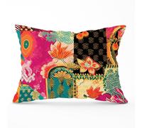 Patchwork Mixed Textiles Cushions Warren Reed - Designer Pink 60cm x 60cm