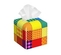 Patchwork Pattern Of Rainbow Colors, Tissue Box Holder Tissue Box Cover Tissue Holder Tissue Dispenser
