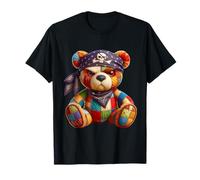 Patchwork Pirate Bear - Adventure and Style T-Shirt