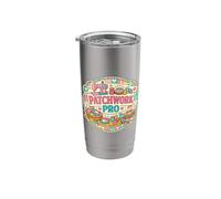 Patchwork Pro Funny Quilting Lover Quilter Sewing Joke Humor Stainless Steel Insulated Tumbler