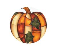 Patchwork Pumpkin Round Magnetic Fridge Magnets For Kitchen Durable With Enduring Magnetism