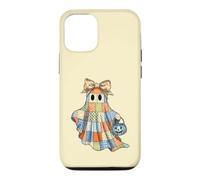 Patchwork Quilter Fall Ghost Bow Quilt Block Autumn Quilting Case for iPhone 12/12 Pro