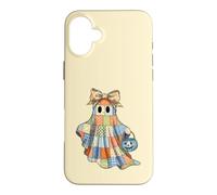 Patchwork Quilter Fall Ghost Bow Quilt Block Autumn Quilting Case for iPhone 16 Plus