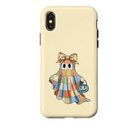 Patchwork Quilter Fall Ghost Bow Quilt Block Autumn Quilting Case for iPhone X/XS
