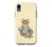 Patchwork Quilter Fall Ghost Bow Quilt Block Autumn Quilting Case for iPhone XR