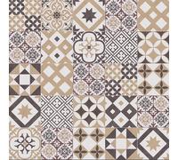 Patchwork Retro Tile Vinyl By Remland (Kensington Gold, 2M X 4M)