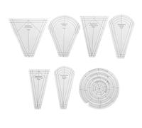 Patchwork Ruler Set, 10 Pcs Acrylic Quilting Tools, Precision Templates For Diy Crafting, Versatile Square Shapes For Accurate Cutting & Piecing