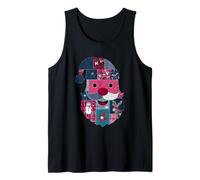 Patchwork Santa Claus Christmas Joy Tank Top