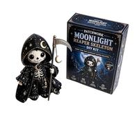 Patchwork Skeleton Witch Girl DIY Kit, Eerily Cute Witchgirls Dolls Felt Patchwork Kit, Halloween Sewing Craft Kits for Adults & Beginner,Creative Gothic Art Crafts for Skeleton Craft Fans