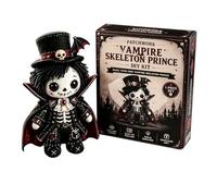 Patchwork Skeleton Witch Girl DIY Kit, Eerily Cute Witchgirls Dolls Felt Patchwork Kit, Halloween Sewing Craft Kits for Adults & Beginner,Creative Gothic Art Crafts for Skeleton Craft Fans (D#)