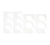 Patchwork Template Ruler 4pcs Plastic for Sewing Quilting Projects