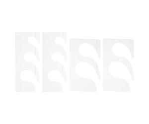 Patchwork Template Ruler 4pcs Plastic for Sewing Quilting Projects