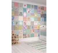 Patchwork Wall Mural Origin Murals Multi W300cm x H240cm