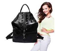 Patchworks Backpack Hippie,College Work Leather Patchworks Backpack - Fashion Schoolbag, Anti-theft Bag Purse, Casual Daypacks For Students