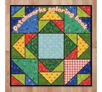 Patchworks coloring book: Pattern design for creative coloring, funny and relaxing (Hand drawn from heart (non-AI))