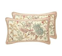 patdrea Velvet Euro Sham Decorative Throw Pillow Covers Set Soft Durable Cushion Cases Pillowcase for Couch Bedroom Car (2 Pack Pink Rectangle)