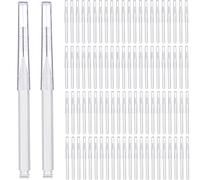 Patelai 100 Pieces Braces Brush for Cleaner Interdental Brush Toothpick Dental Tooth Flossing Head Oral Dental Hygiene Flosser Toothpick Cleaners Tooth Cleaning Tool (White, 0.39 Inch)