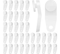Patelai 150 Pieces Traverse Rod Slides Curtain Replacement White Plastic Snap in Traversing Slides Track Glider Window Door Shower Curtain Accessories