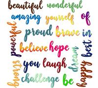 Patelai 20 Pieces Blessing Cutting Dies Word Dies for Card Making Inspirational Metal Cutting Dies Embossing Script Die Stencils Positive Template for DIY Scrapbook Card Making Craft