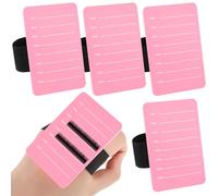 Patelai 4 Pcs Lash Extension Holder for Hand, Adjustable,7-14 mm,Pink