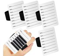 Patelai 4 Pieces Lash Holder Eyelash Extension Hand Pallet Tray Tools with Adjustable Wrist Strap Adjustable Lash Tray Strip Palette One Size Fits Most Eyelash Extension Holder(8-15 mm Pattern)