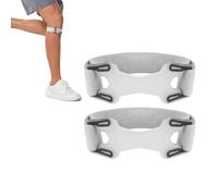 Patella Tendon Knee Strap,Adjustable Non-Slip Patella Band Stabilizer Knee Brace,Patella Knee Support Strap for Working Out Weightlifting Squats Running Jumpers Tennis for Women and Men (Gray White)