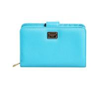 Patent Leather Bifold Clutch Wallet - female - Dolce & Gabbana - Wallets & Cardholders - Blue - ONE SIZE - Accessories ONE SIZE