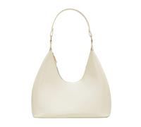 Patent Leather Hobo Bag Crescent Shoulder Bag Small Going Out Tote Bag Satchel Purse, White