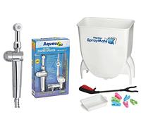 Patent Pending Aquaus 360° Premium Cloth Diaper Sprayer w/Thumb Pressure Controls on The Sprayer- EZ Pressure Control Makes rinsing Cloth Diapers Quick & Easy,