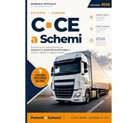 Patente C e CE a Schemi 2026: Manuale di teoria per l'esame di patente per autocarri e autotreni. Tutta la teoria d'esame in schemi, tabelle e mappe mentali. Studi meno, ricordi di più.