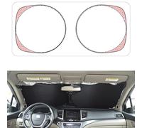 Patented Car Windshield Sun Shade with Storage Pouch by A1 Sunshade Retractable Automotive Truck SUV Front Window Shield Blocker Screen Visor Protector Cover for Auto Interior Accessories for Heat D2