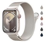 Patented Milanese Loop Compatible with Apple Watch Straps 46mm 38mm 40mm 41mm 42mm 44mm 45mm 49mm for Women Men, Magnetic Bands for iWatch Strap Series 10 9 8 7 6 5 4 3 SE2 SE Ultra2 Ultra