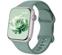 Patented Upgraded Silicone Strap Compatible with Apple Watch Straps 38mm 40mm 41mm 42mm 44mm 45mm 46mm 49mm Women Men,Soft Sport Bands for iWatch Series 11 10 9 8 7 6 5 4 3 2 1 SE Ultra,Cactus