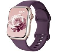Patented Upgraded Silicone Strap Compatible with Apple Watch Straps 38mm 40mm 41mm 42mm 44mm 45mm 46mm 49mm Women Men,Soft Sport Bands for iWatch Series 11 10 9 8 7 6 5 4 3 2 1 SE Ultra,Plum