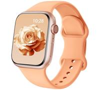 Patented Upgraded Silicone Strap Compatible with Apple Watch Straps 38mm 40mm 41mm 42mm 44mm 45mm 46mm 49mm Women Men,Soft Sport Bands for iWatch Series 11 10 9 8 7 6 5 4 3 2 1 SE Ultra,Marigold