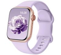 Patented Upgraded Silicone Strap Compatible with Apple Watch Straps 38mm 40mm 41mm 42mm 44mm 45mm 46mm 49mm Women Men,Soft Sport Bands for iWatch Series 11 10 9 8 7 6 5 4 3 2 1 SE Ultra,Light Purple