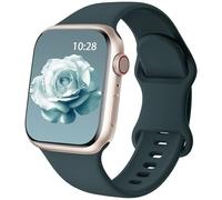 Patented Upgraded Silicone Strap Compatible with Apple Watch Straps 38mm 40mm 41mm 42mm 44mm 45mm 46mm 49mm Women Men,Soft Sport Bands for iWatch Series 11 10 9 8 7 6 5 4 3 2 1 SE Ultra,Olive Green