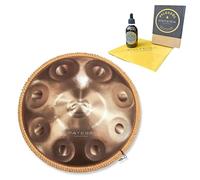 Patera HPDM-10 Stainless Steel Handpan Compact 9 Tones D-Kurd with Care Product