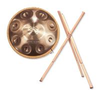 Patera HPDM-10 Stainless Steel Handpan Compact 9 Tones D-Kurd with Handpan Stand