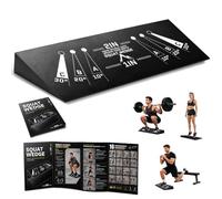 Paterlof Heel Elevated Squat Wedge, Large Anti-Slip Ramp for Ankle Mobility | Adjustable 10°/20°/30° Incline Block for Leg Strength & Balance - Ideal for Gym, Home, and Rehab with Exercise Guide
