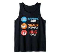 Paternity NAPTIME NINJA SNACK PROVIDER HUG GIVER Soon-t Tank Top