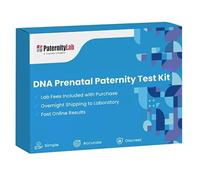 PaternityLab DNA Prenatal Test - Lab Fees & Shipping Included - Results in 5-7 Business Days - Collection Kit for Mother & Alleged Father