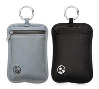 Paterr 2 Pcs Rfid Protected Stash Pouch Clip on Anti Theft Belt Wallet Travel Money purse Minimalist Keychain Organizer Pouches Bra Wallet Undergarment for ID Cards Cash Women Men