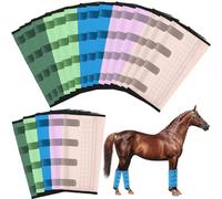 Paterr 20 Pcs Mesh Fly Boots for Horse Breathable Mesh Horse Leggings Protective Boots Prevent Flies and Mosquitoes Bites Reduces Stress Stomping (Pastel Color)