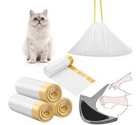 Paterr Cat Litter Box Liners Bags with Drawstring Waste Drawer Liners Cat Litter Bags 9-11 Gallons Replacement Bags for Kitten Pan Tray Waste, 27" x 17"(60 Pcs)